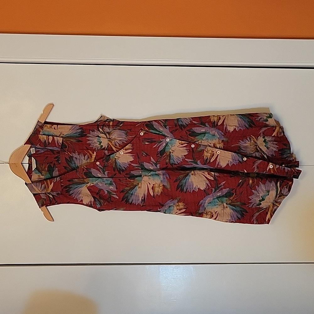 Anthropologie Floral Shirtdress